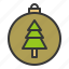 ball, bauble, christmas, decoration, ornament, pine tree 