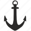 anchor, boat, ship, yacht 