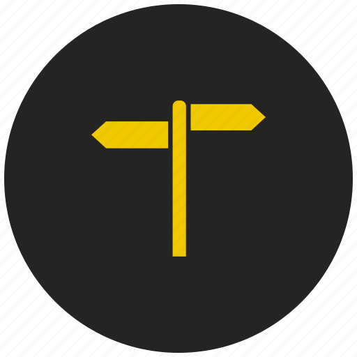 Arrow, direction board, path guide post, road, streetboard, streetsign, way icon - Download on Iconfinder