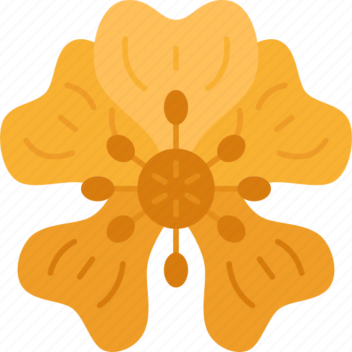 Cinquefoils, floral, plant, yellow, blossom icon - Download on Iconfinder