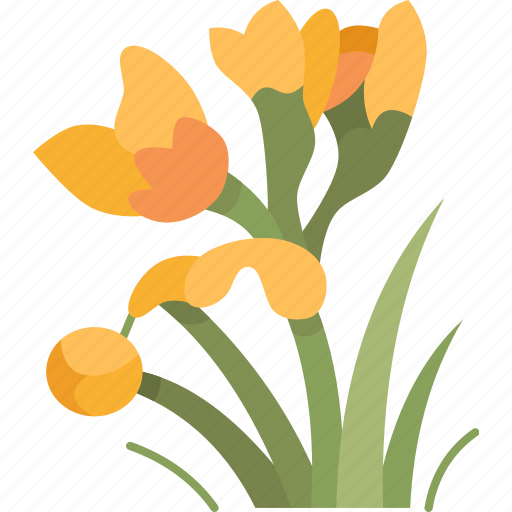 Bulbine, flower, blossom, yellow, plant icon - Download on Iconfinder