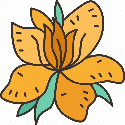 Flower, blossom, yellow, botanical, herb icon - Download on Iconfinder