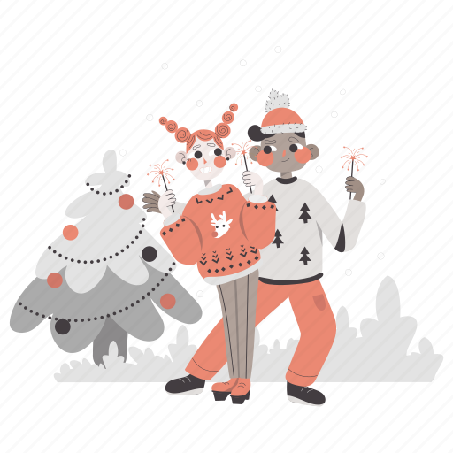 Celebrating, christmas, tree, winter, xmas, holiday, celebration illustration - Download on Iconfinder