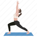 crescent lunge, exercise, pose, workout, yoga, yoga15