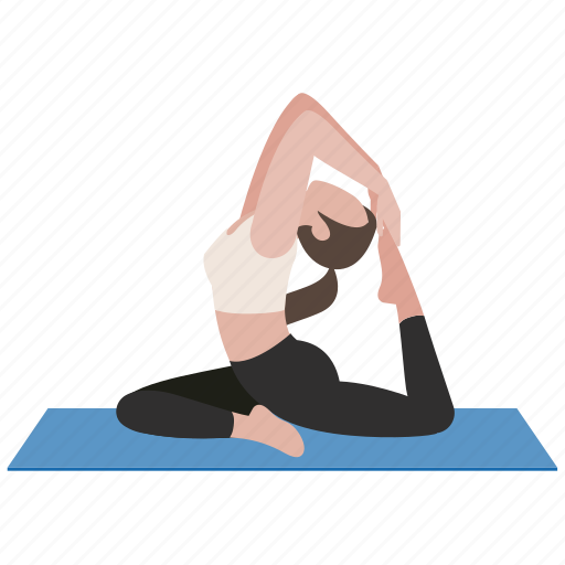 Exercise, one legged king pigeon, pose, workout, yoga, yoga25 icon - Download on Iconfinder