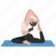 exercise, one legged king pigeon, pose, workout, yoga, yoga25 