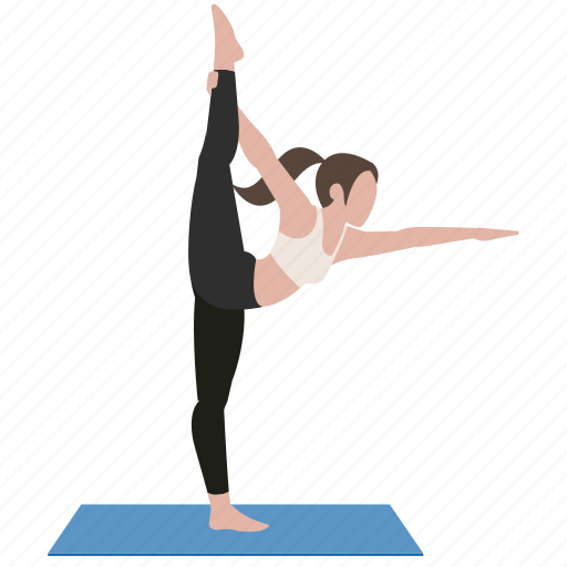 Silhouette Of Woman Doing Yoga, King Dancer Pose, Vector Illustration  Royalty Free SVG, Cliparts, Vectors, and Stock Illustration. Image  123190499.