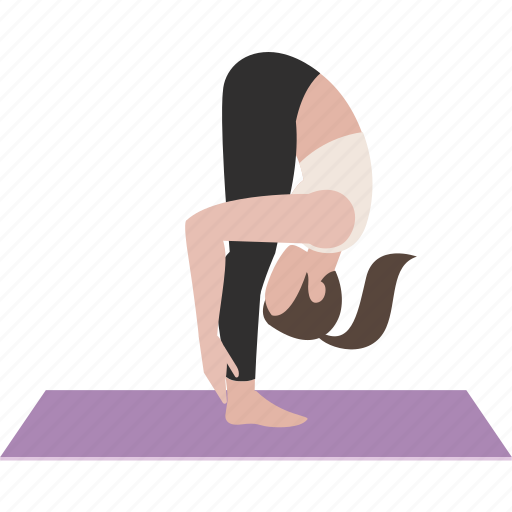 Exercise, standing forward bend, workout, yoga, yoga12 icon - Download on Iconfinder