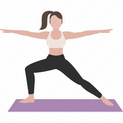 Exercise, warrior pose, workout, yoga, yoga5 icon - Download on Iconfinder