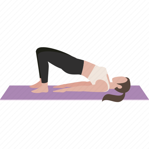 Bridge pose, exercise, workout, yoga, yoga6 icon - Download on Iconfinder