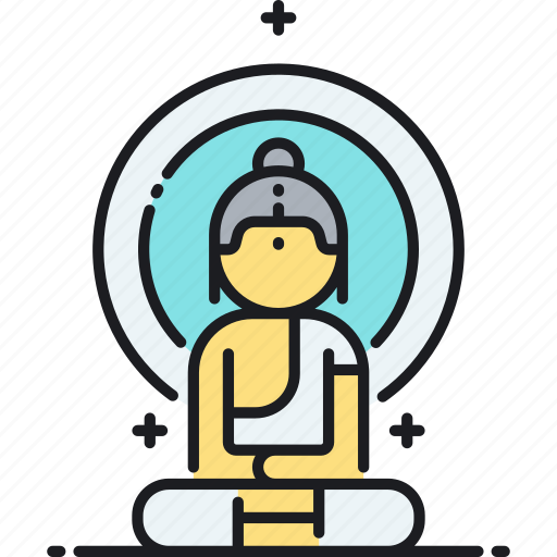 Buddha, buddhist, meditate, meditation, yoga icon - Download on Iconfinder