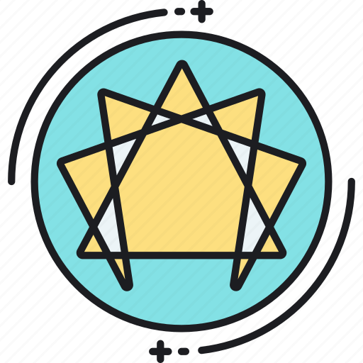 Enneagram, logo, pattern, tantra icon - Download on Iconfinder