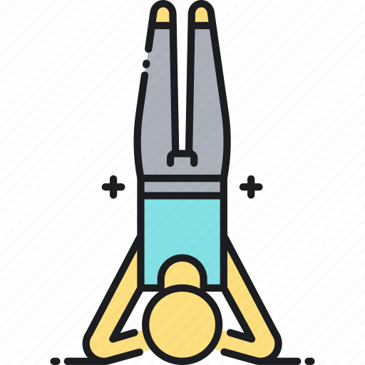 Headstand icon - Download on Iconfinder on Iconfinder