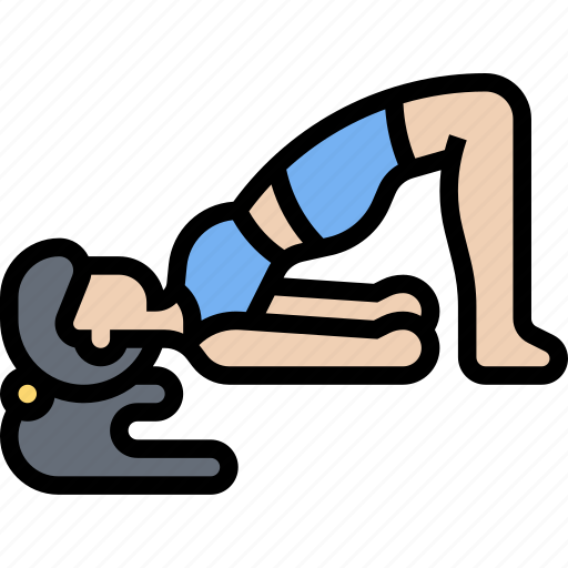 Bridge, pose, stretch, practice, flexibility icon - Download on Iconfinder