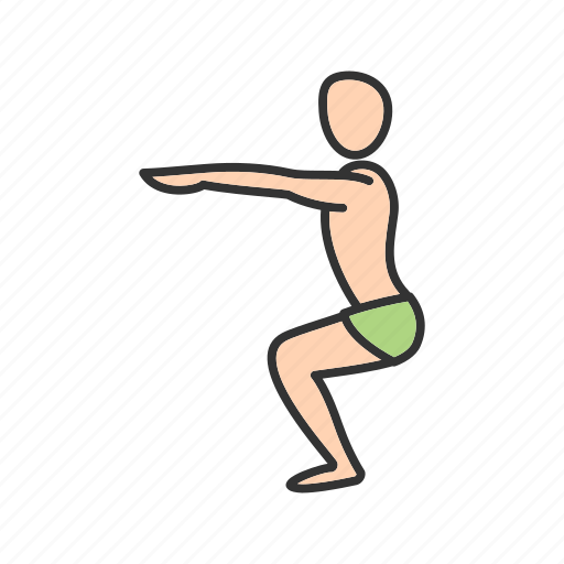 Arms, chair, fitness, healthy, pose, yoga, young icon - Download on Iconfinder