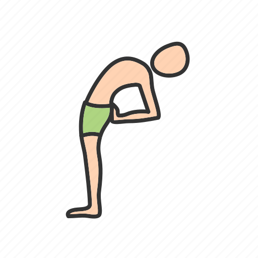Half, healthy, moon, pose, position, yoga, young icon - Download on Iconfinder