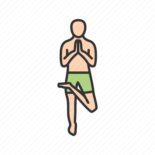 Balance, exercise, healthy, left, pose, tree, yoga icon - Download on Iconfinder