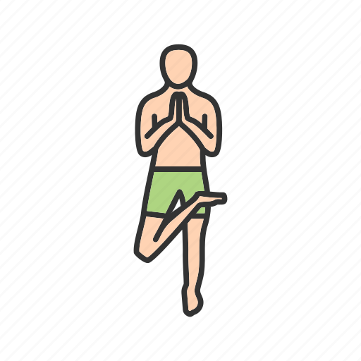 Balance, exercise, healthy, pose, right, tree, yoga icon - Download on Iconfinder
