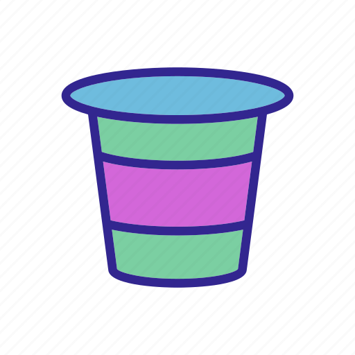 Cup, dairy, milk, nutrition, outline, tube, yogurt icon - Download on Iconfinder