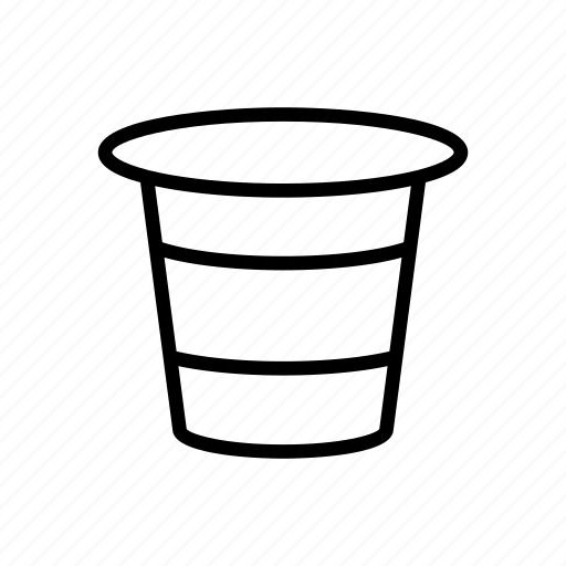 Cup, dairy, milk, nutrition, outline, tube, yogurt icon - Download on Iconfinder