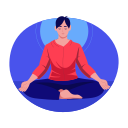 meditating, yoga, concentration, mediation, character