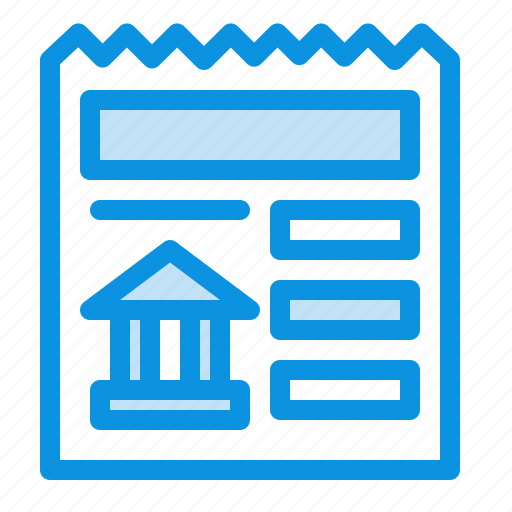 Bank, basic, document, ui icon - Download on Iconfinder