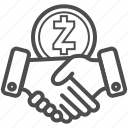 agreement, contract, deal, hand, zcash
