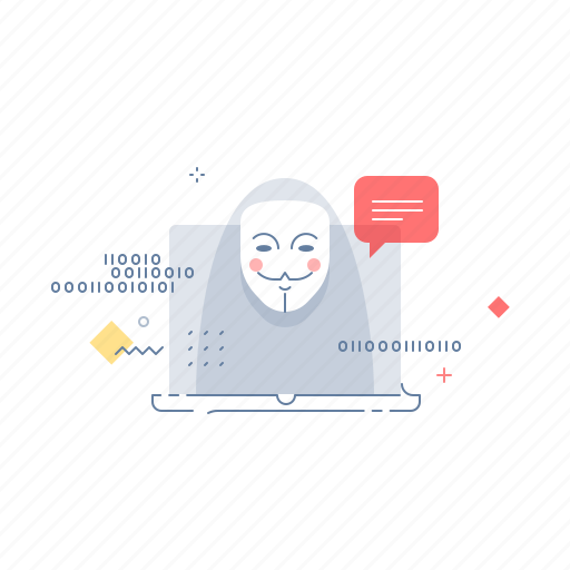 Anonymous, chat, hacker, message icon - Download on Iconfinder