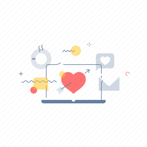 Laptop, love, mail, message icon - Download on Iconfinder