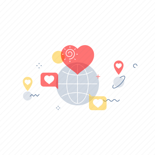 Happy, love, planet, world icon - Download on Iconfinder