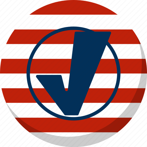America, check, election, stripes, vote, voting icon - Download on Iconfinder
