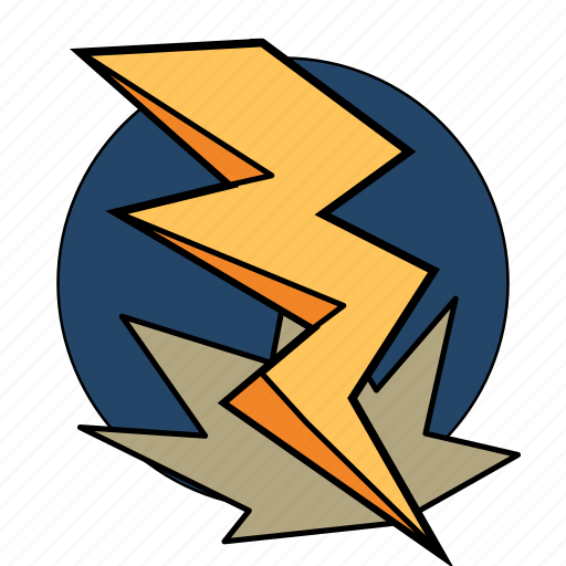 Bolt, dungeons, fantasy, lightning, magic, roleplay, spell icon - Download on Iconfinder