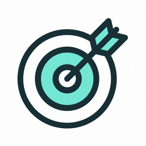 Aim, arrow, dart, goal, target icon - Download on Iconfinder