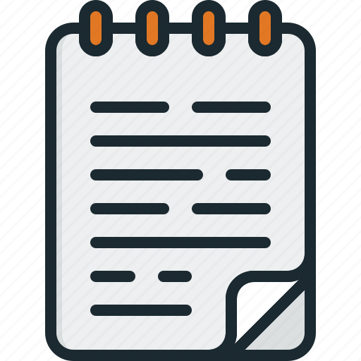 Note, file, paper, text icon - Download on Iconfinder