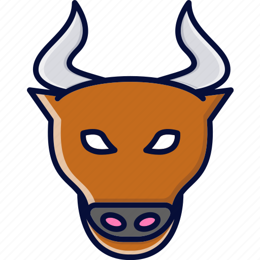 Animal, animal head, bull, taurus icon - Download on Iconfinder