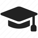 graduate, graduation, hat, student