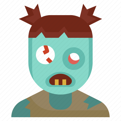 Kid, zombie, halloween, avatar, girl icon - Download on Iconfinder