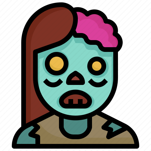 Women, zombie, halloween, avatar, girl icon - Download on Iconfinder