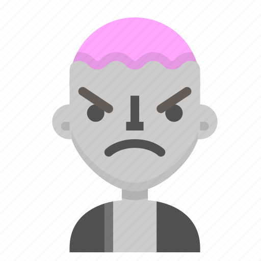 Angry, avatar, death, emoji, halloween, horror, zombie icon - Download on Iconfinder