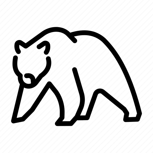 Bear, grizzly, animal, wild icon - Download on Iconfinder