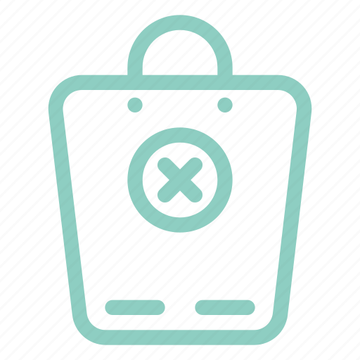 Bag, cancel, ecommerce, market, shop, shopping icon - Download on Iconfinder