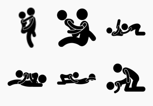 Sex Positions Icons By Gan Khoon Lay