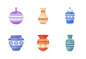 50 Antique Vase illustrations