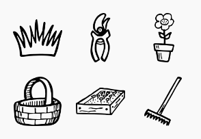 Hand Drawn Gardening Icons
