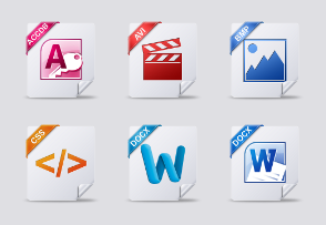 File Type icons