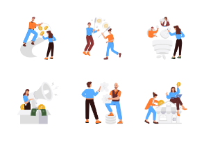 Animated Crowdfunding Illustrations