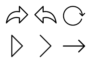Arrows and Directions icons Set