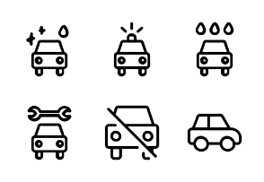 Cars in Doodle Hand Drawing Line Pack