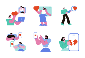 Decova: Dating Apps Illustrations