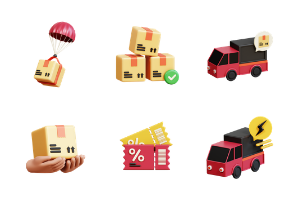 Delivery Service 3D Pack